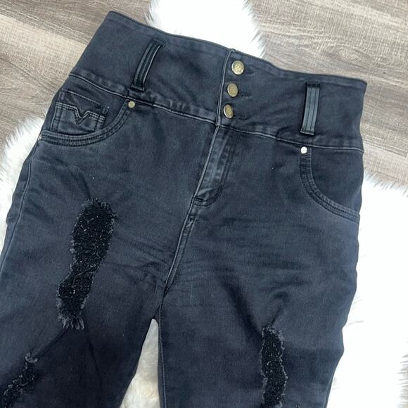 Final! TISSINI Colombian Booty Lifting Jeans Levanta Cola Skinny Jeans Sz 9/10 - Picture 11 of 14